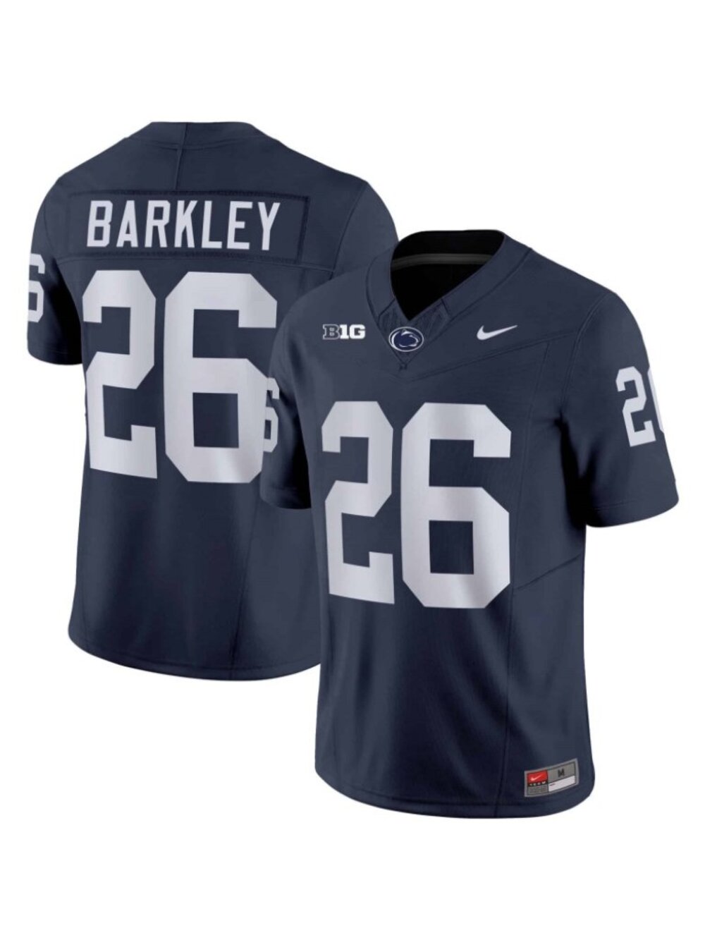 Kids Youths Saquon Barkley Vapor Navy Blue Stitched Jersey